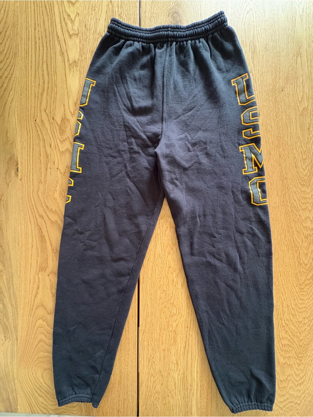 VTG Soffe USMC Sweatpants Medium Black Marine Corps Made in USA Joggers